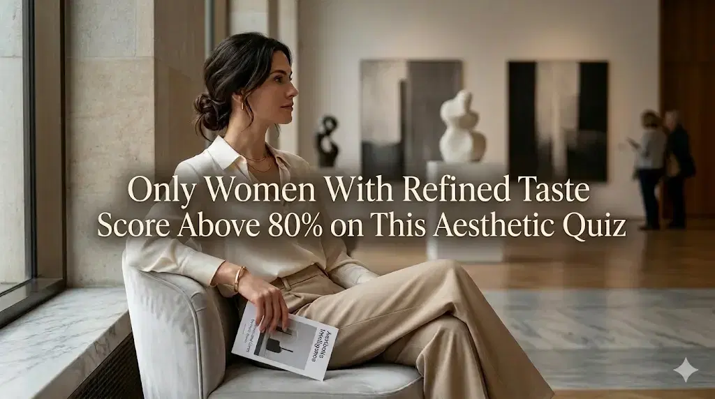 Seules les femmes ayant un goût raffiné obtiennent un score supérieur à 80%